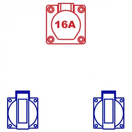 Rubber wandkast Domino 1(art.114421)