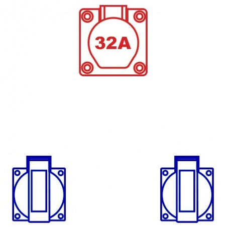 Rubber wandkast Domino 1(art.114424)